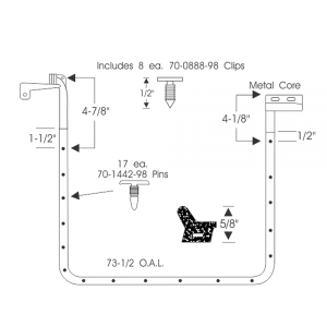 Rubber The Right Way - Door Seal Kit - Rear - Image 3