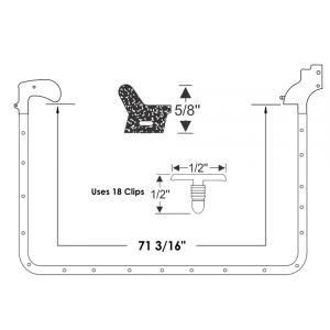 Rubber The Right Way - Door Seal Kit - Rear - Image 2