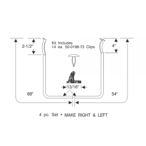 Rubber The Right Way - Door Seal Kit (1st Type - Glue On / No Clips) - Image 2