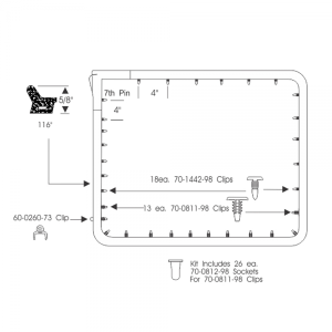 Rubber The Right Way - Door Seal Kit - Rear - Image 2