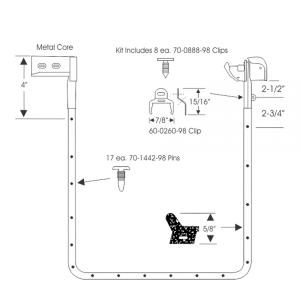 Rubber The Right Way - Door Seal Kit - Rear - Image 2