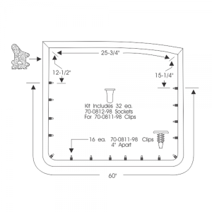 Rubber The Right Way - Door Seal Kit - Rear - Image 2