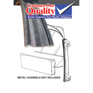 Tailgate Glass Run Channel - on Tailgate Sides