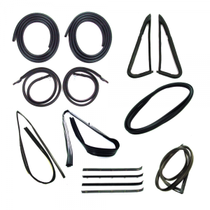 Master Weatherstrip Kit - With Black Windshield lock strip