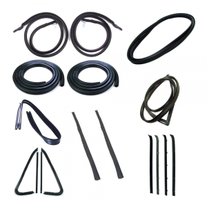 Master Weatherstrip Kit - With Black Windshield lock strip