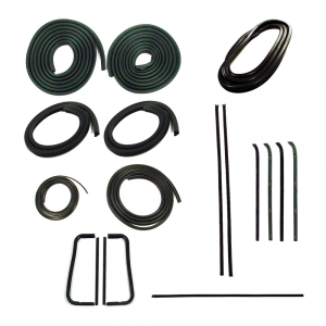 Master Weatherstrip Kit - Without Chrome Windshield Trim / Without Metal Framed Door Glass