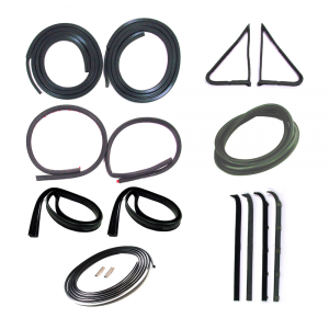 Master Weatherstrip Kit - With Chrome Windshield Trim