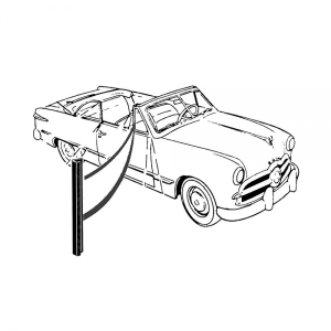 Back Edge Of Vent Window Seal - Front OR Rear Door