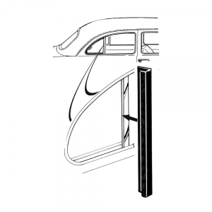 Front Edge Of Vent Window Seal - Rear