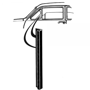 Back Edge of Vent Window Seal - With Tabs