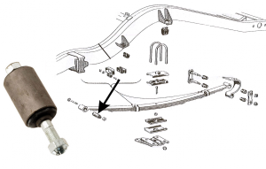 Front of Rear Leaf Spring Bushing Kit