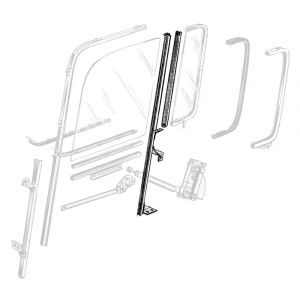Rubber The Right Way - Vent Window Division Bar Assembly - Complete LH - Image 2