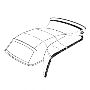 Convertible Top Seal Kit - 10 Piece