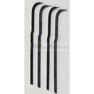 Rubber The Right Way - Door "Anti-Rattler" / Felt / Fuzzy Kit - 4 Pc. - Black Bead - Image 2