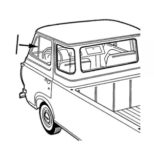 Back Edge of Vent Window Seal