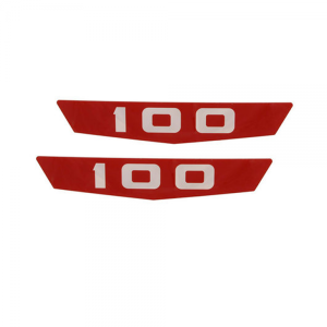 Hood Emblem Inserts - "100"