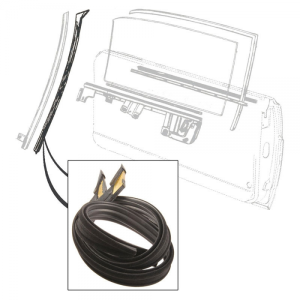 Division Bar Glass Run Channel With Molded Bumper