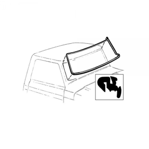 Windshield Seal - with Groove for Narrow Trim