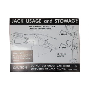 Jack Instructions Decal