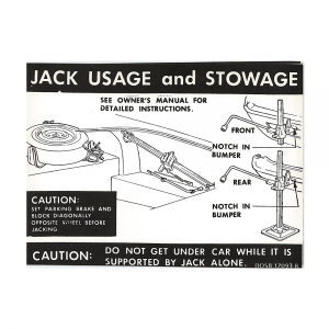 Jack Instructions Decal