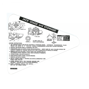 Jack Instructions Decal
