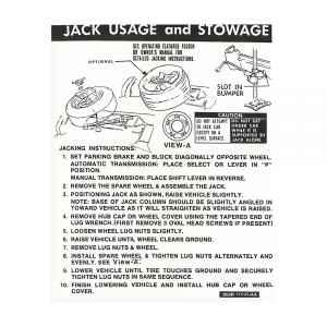 Jack Instructions Decal