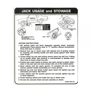 Jack Instructions Decal