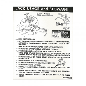 Jack Instructions Decal