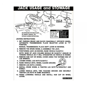 Jack Instructions Decal