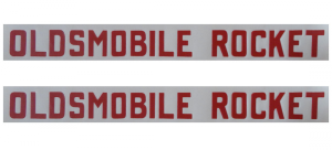 "Oldsmobile Rocket" Valve Cover Vinyl Letters / Decal