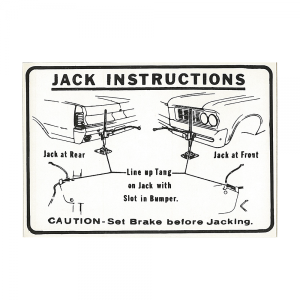 Jack Instructions Decal