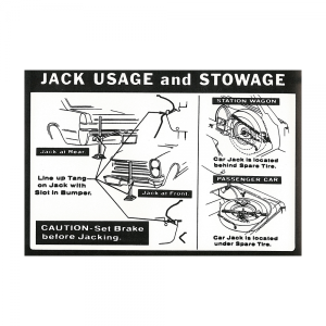Jack Instructions Decal