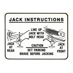 Jack Instructions Decal