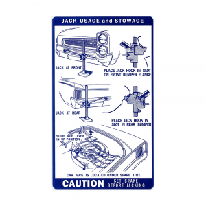 Jack Instructions Decal