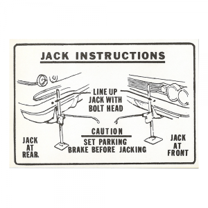Jack Instructions Decal