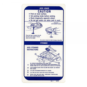 Jack Instructions Decal