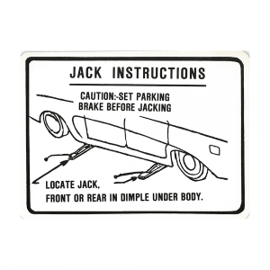 Jack Instructions Decal