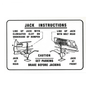Jack Instructions Decal