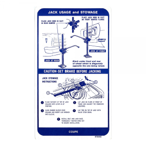 Jack Instructions Decal