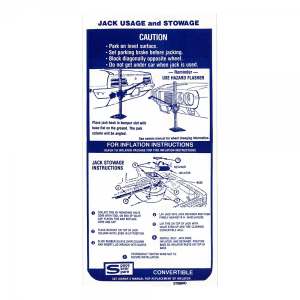 Jack Instructions Decal