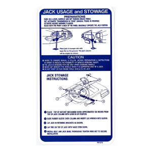 Jack Instructions Decal