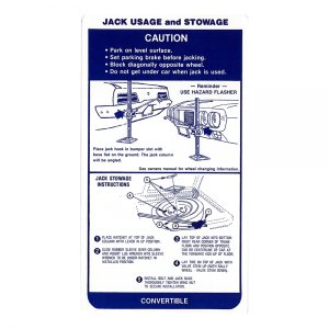 Jack Instructions Decal