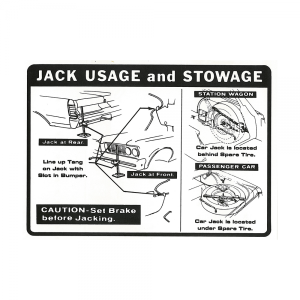 Jack Instructions Decal