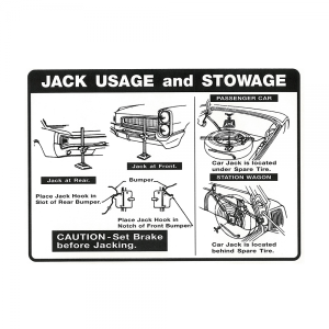 Jack Instructions Decal