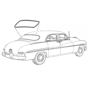 Back Window Seal - 3 Piece Glass - Includes Division Bars