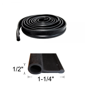 Rubber The Right Way - Multi-Purpose Bulb Seal - 1-1/4" Wide 1/2" Bulb - Image 5