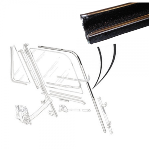 Rubber The Right Way - Window Run Channel - Flexible 6' Strip - With Stainless Bead - 9/16" Tall 5/8" Wide - Image 4