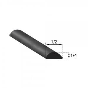 Rubber The Right Way - Lockstrip - Black - 1/2" Wide x 1/4" Tall - 15' Long - Image 4