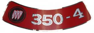 Air Cleaner Decal - 350-4V (LARGE)