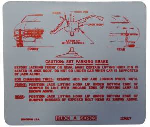 Jack Instructions Decal